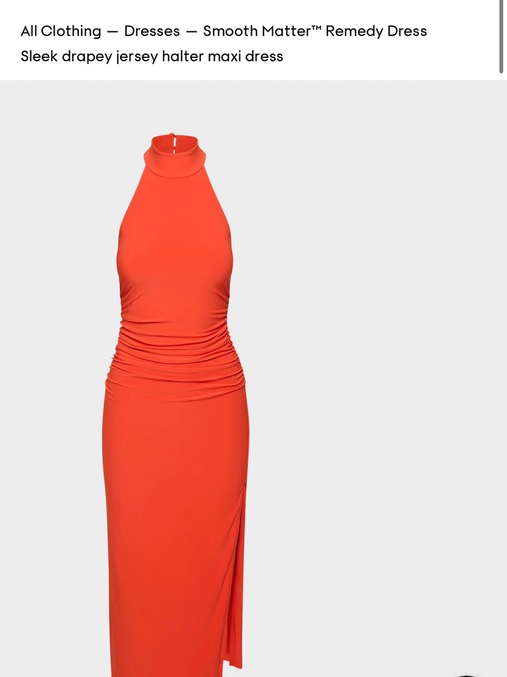 Wilfred Coral Halter Maxi Dress